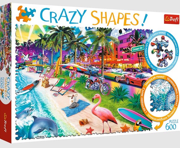 Puzzle Plaża w Miami 600 elementów