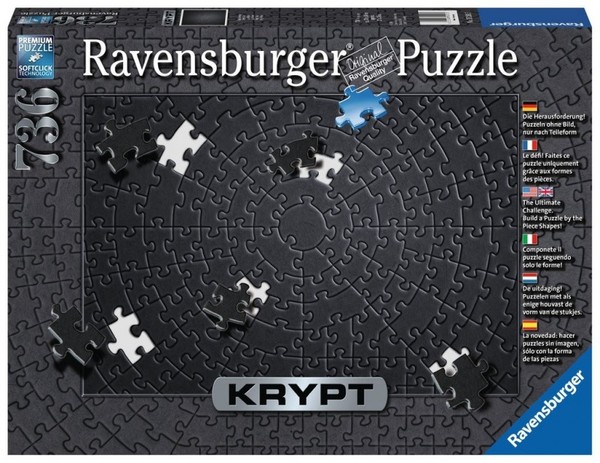 Puzzle Krypt czarny 736 elementów