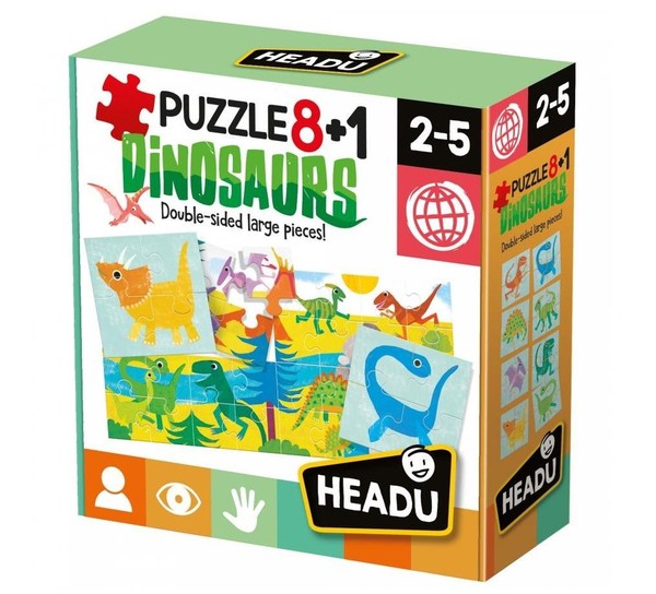 Puzzle 8+1 Dinozaury