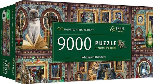 Puzzle Whiskered Wonders Lisa Parker 9000 elementów