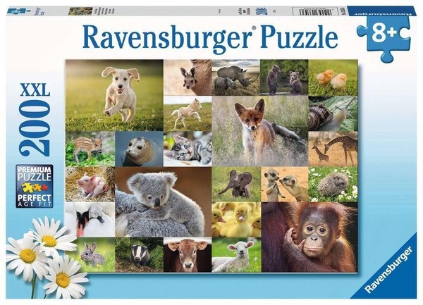 Puzzle dla dzieci Zwierzątka 200 elementów