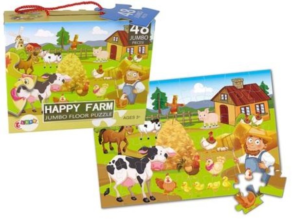 Puzzle dla dzieci Farma Zwierzęta 48 elementów