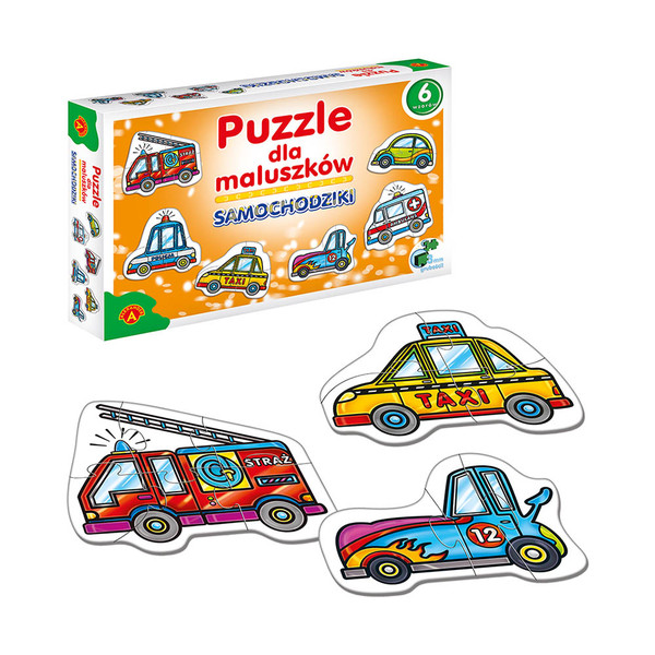 Puzzle dla maluszków - Samochodziki