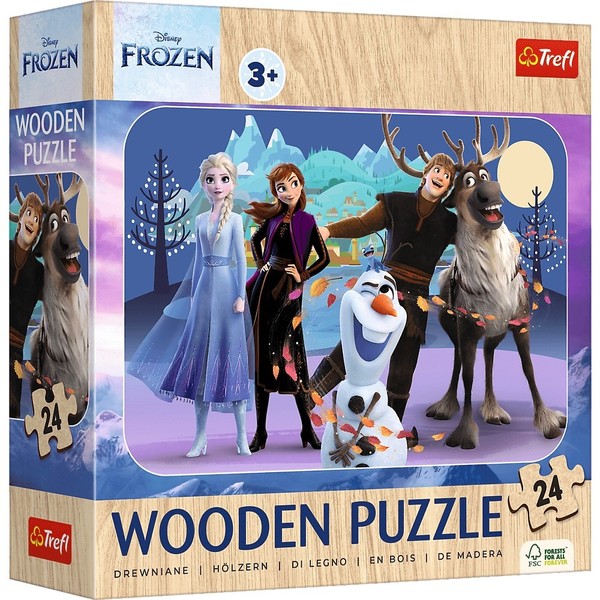 Puzzle drewniane Kraina Lodu 24 elementy