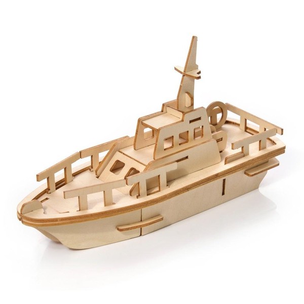Puzzle Drewniane 3D Jacht 35 elementów