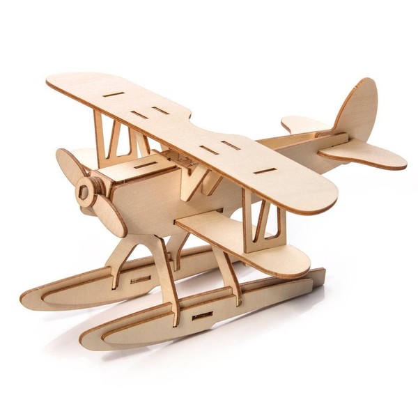 Puzzle Drewniane 3D Samolot 28 elementów