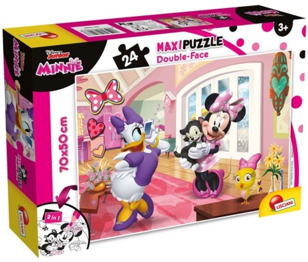 Puzzle dwustronne Supermaxi Minnie 24 elementy