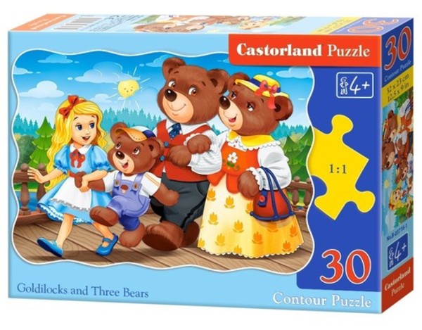 Puzzle Złotowłosa i trzy niedźwiadki 30 elementów