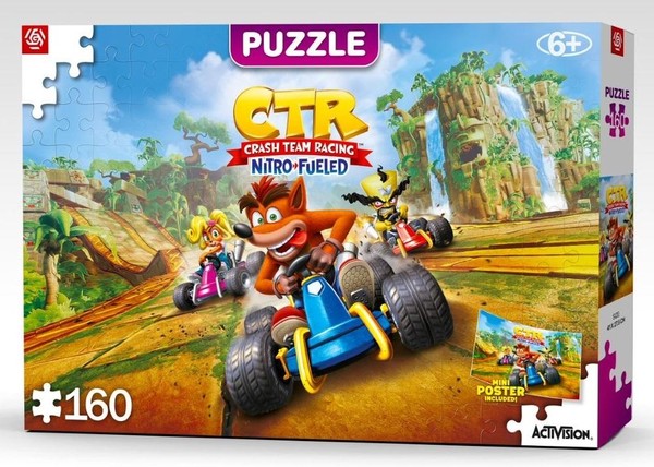 Puzzle Kids Crash Team Racing: Nitro-Fueled 160 elementów