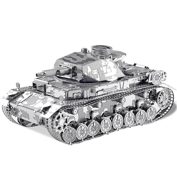 Puzzle Metalowe Model 3D - Czołg IV 168 elementów