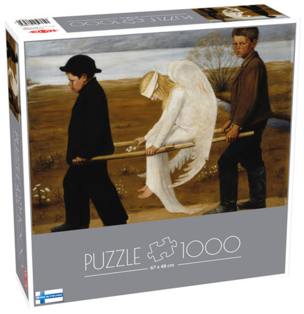 Puzzle Ranny Anioł, Hugo Simberg 1000 elementów