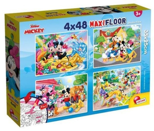 Puzzle SuperMaxi Myszka Miki i Przyjaciele 4x48 elementów