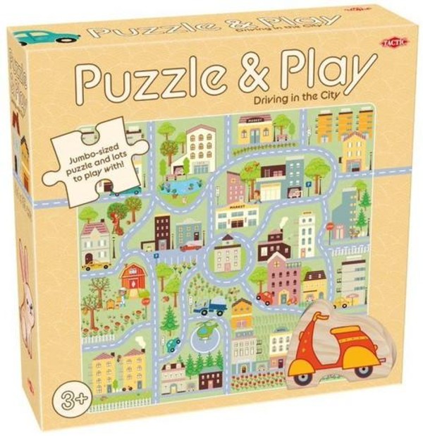 Puzzle z grą: Miejska przygoda 9 elementów (wersja angielska)