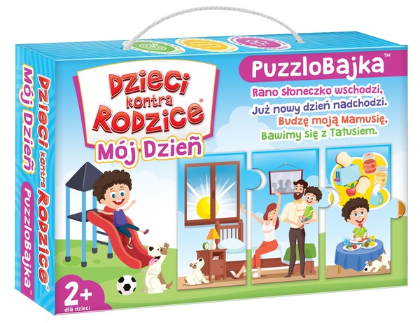 Puzzlobajka Dzieci kontra Rodzice - Mój Dzień - 12 elementów