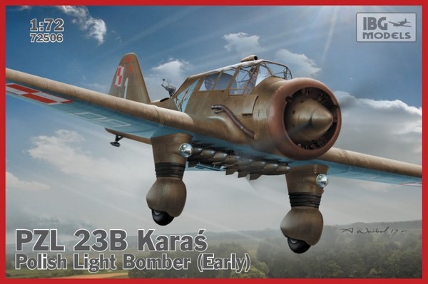 PZL. 23B Karaś Polish Light Bomber (Early product) Skala 1:72