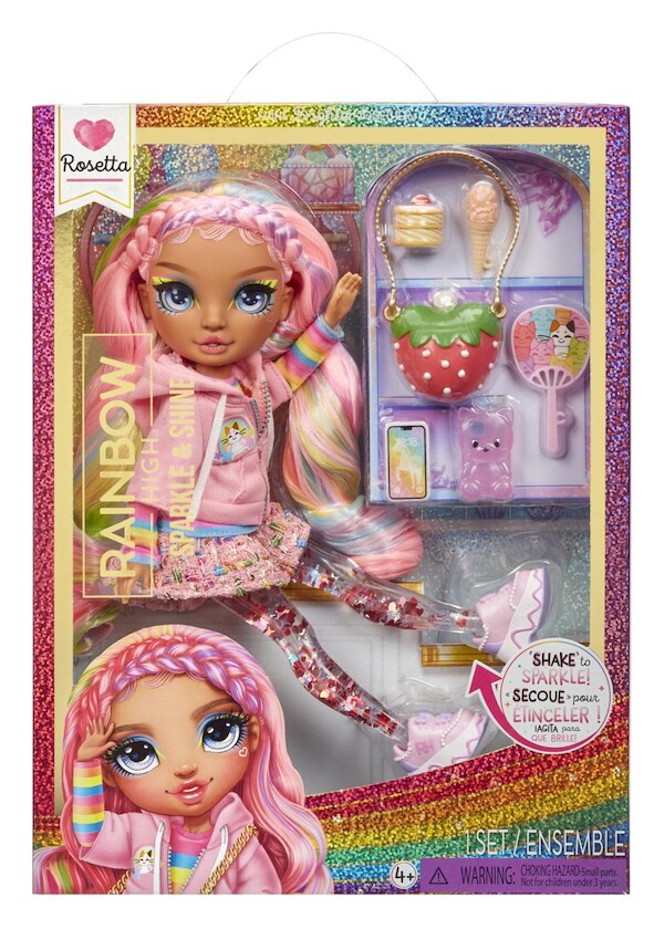 Rainbow High. Sparkle & Shine Fashion Dolls Rosetta Pink