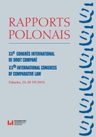 Rapports Polonais. XXe Congres International de Droit Comparé. XXth International Congress of Comparative Law. Fukuoka, 22-28 VII 2018 - pdf