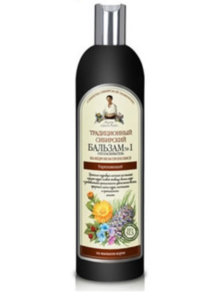 Receptury Babuszki Agafii - Nr 1 Cedrowy propolis Tradycyjny balsam syberyjski do włosów - wzmacniający