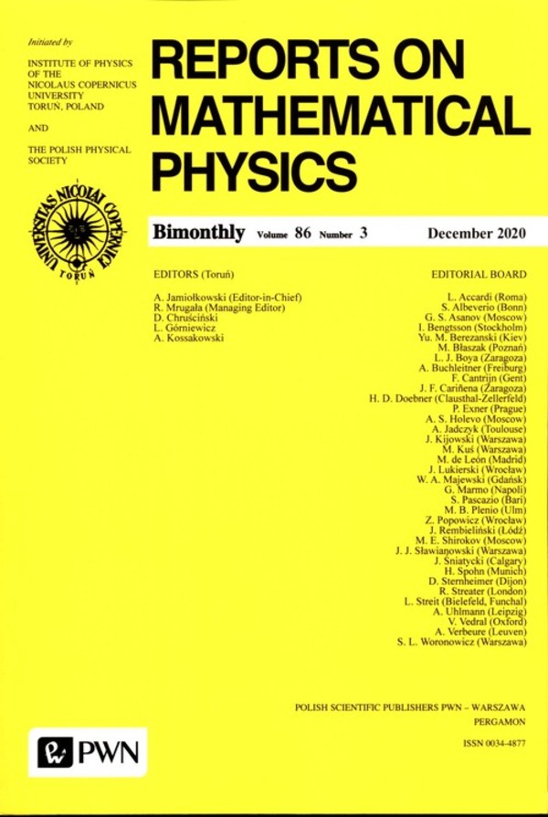 Reports On Mathematical Physics 86/3 - Polska