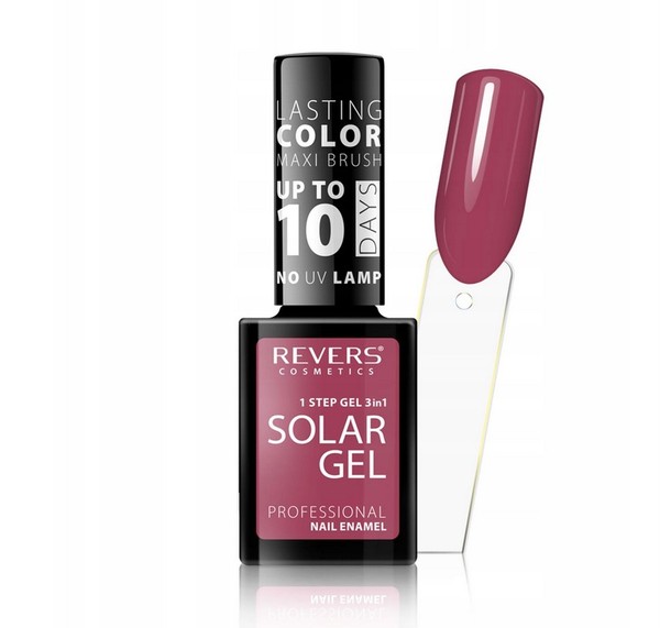 Solar Gel 12 Soft Mulberry Lakier do paznokci z efektem lakieru hybrydowego