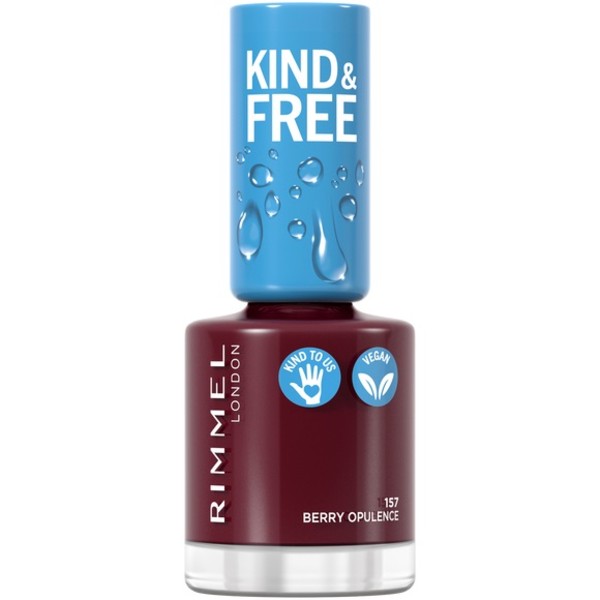 RIMMEL_Kind & Free Clean Nail Polish lakier do paznokci 157 Berry Opulence