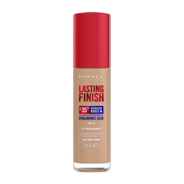 Lasting Finish SPF20 35H 103 True Ivory Silnie nawilżający i długotrwale kryjący podkład do twarzy z filtrem