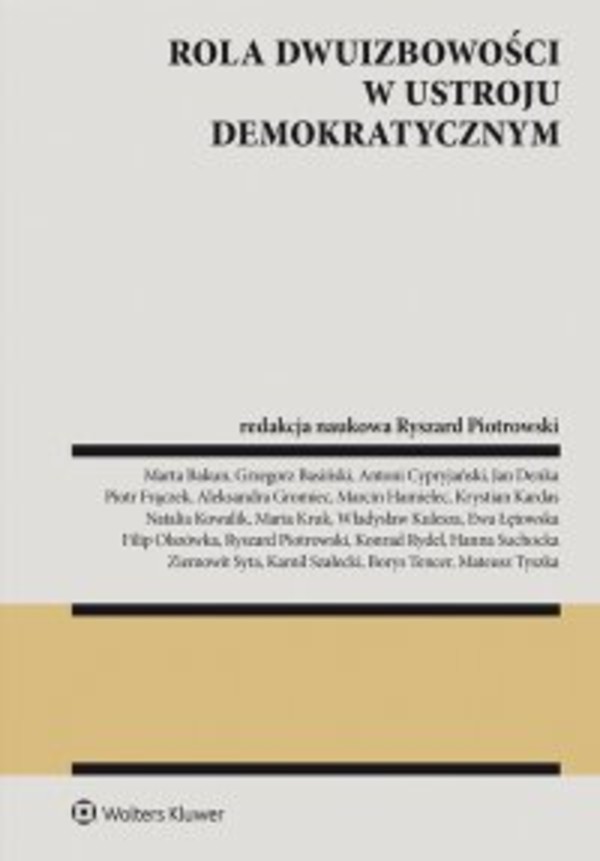 Rola dwuizbowości w ustroju demokratycznym - pdf