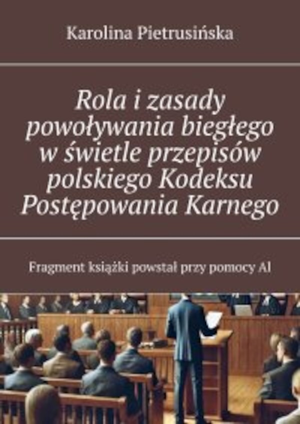 Rola iÂ zasady powoływania biegłego wÂ świetle przepisów polskiego Kodeksu Postępowania Karnego - mobi, epub