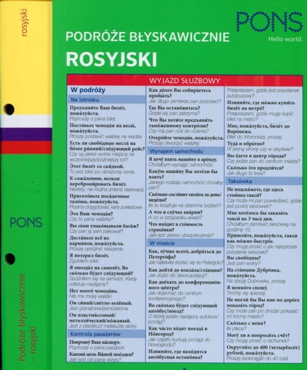 PONS Rosyjski Podróże błyskawicznie