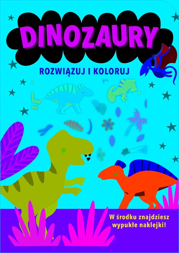 Rozwiązuj i koloruj Dinozaury