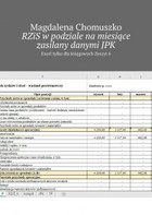 RZiS w podziale na miesiące zasilany danymi JPK - mobi, epub