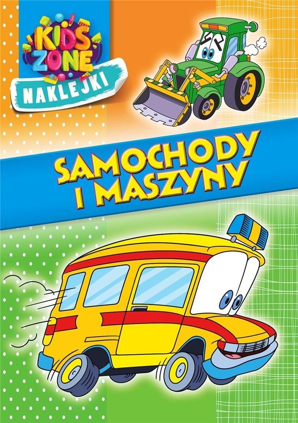 Samochody i maszyny Kids Zone. Naklejki