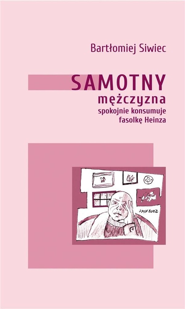 Samotny mężczyzna spokojnie konsumuje fasolkę Heinza