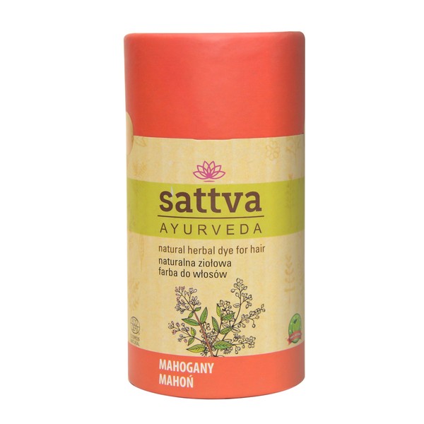 SATTVA_Natural Herbal Dye for Hair naturalna ziołowa farba do włosów Mahogany Natural Herbal Dye for Hair