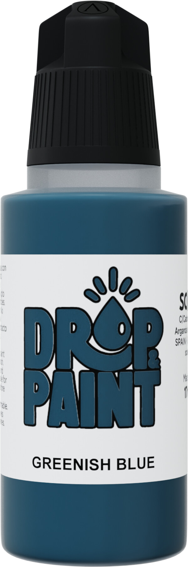 Drop Paint - Greenish Blue