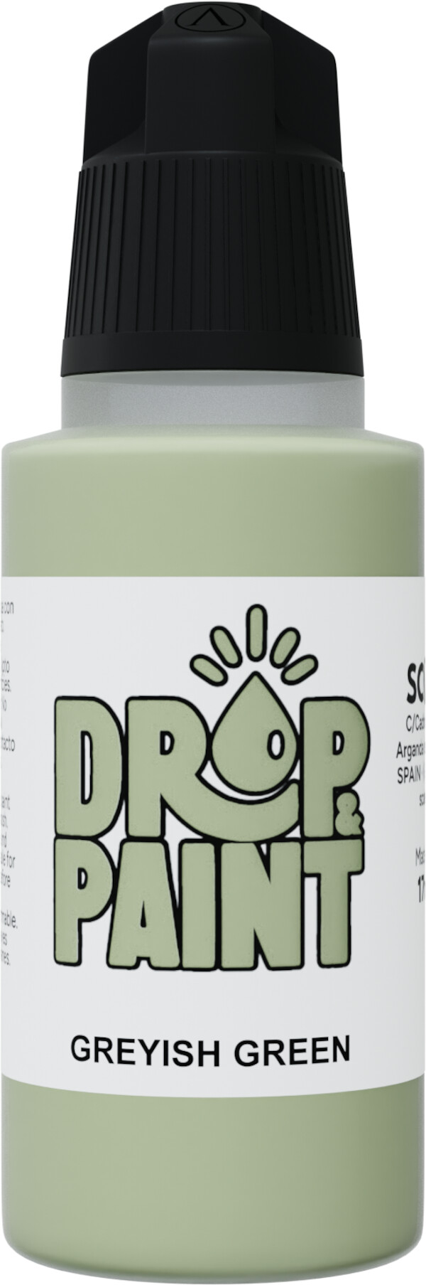 Drop Paint - Greyish Green