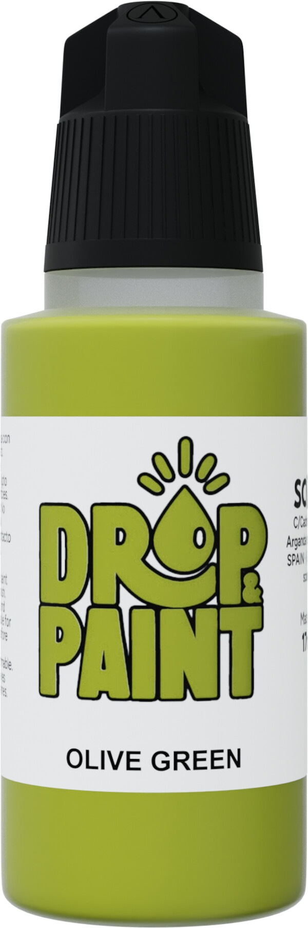 Drop Paint - Olive Green