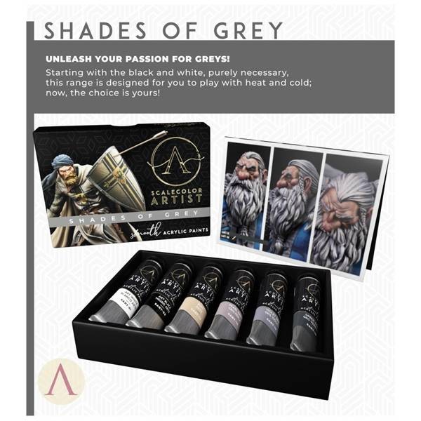 Shades of Grey Paint Set