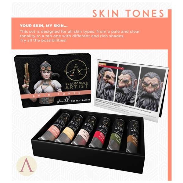 Skin Tones Paint Set