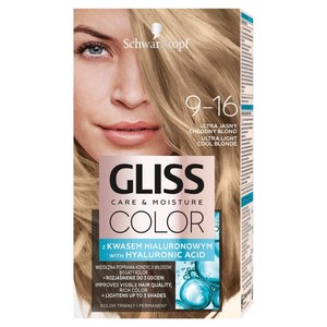 Gliss Color Care & Moisture 9-16 ultra jasny chłodny blond Farba do włosów