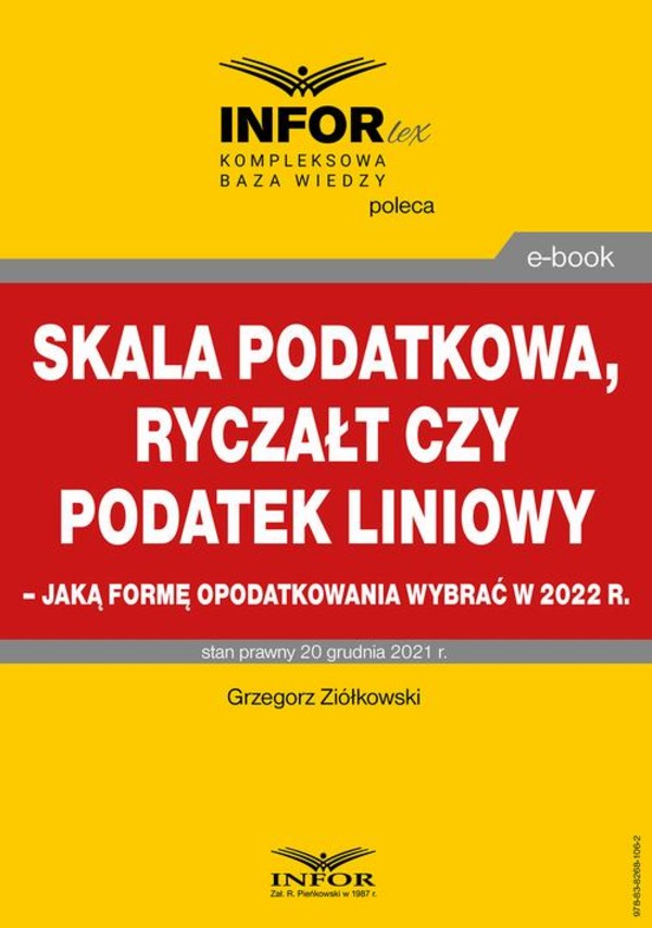 Skala podatkowa, ryczałt czy podatek liniowy - jaką formę opodatkowania wybrać w 2022 r. - pdf