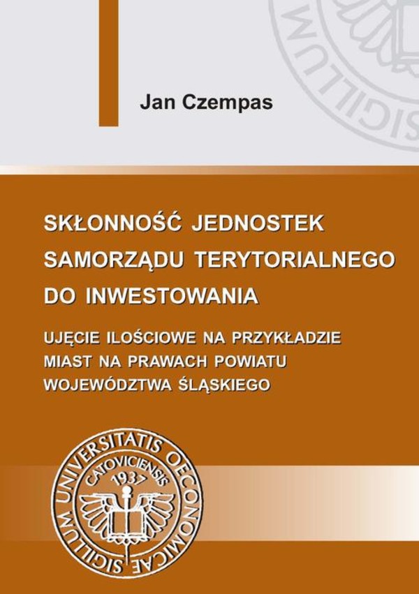 Skłonność jednostek samorządu terytorialnego do inwestowania - pdf