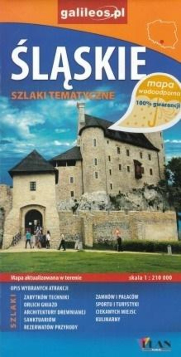 Śląskie szlaki tematyczne Mapa turystyczna Skala 1:210 000