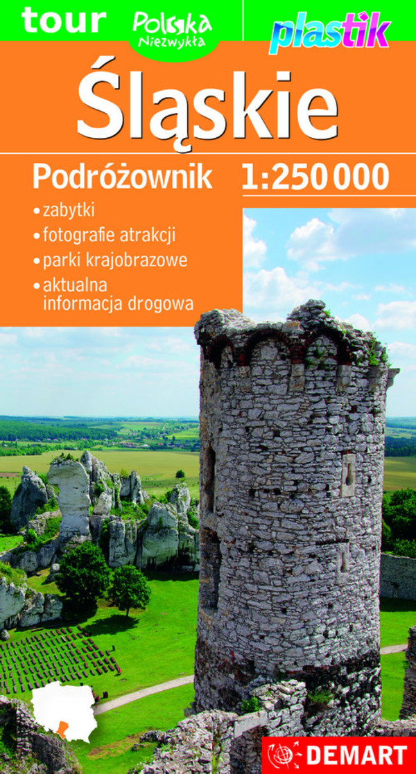 Śląskie Podróżownik Mapa turystyczna 1:250 000