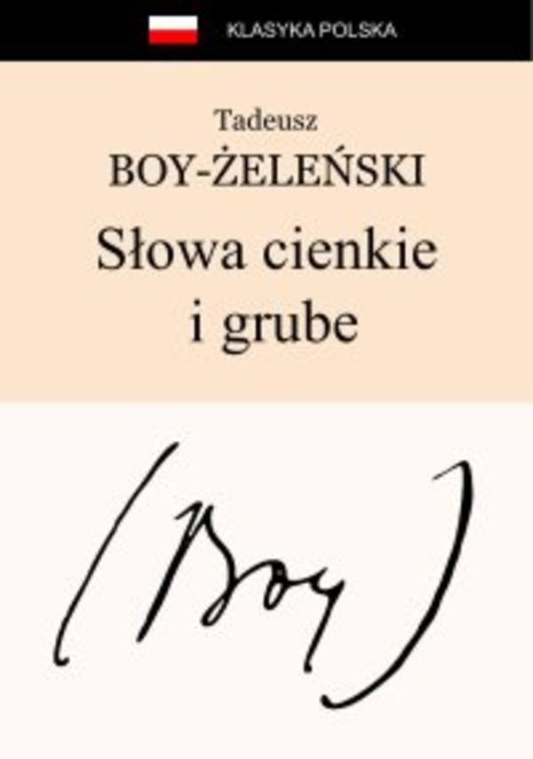 Słowa cienkie i grube - mobi, epub