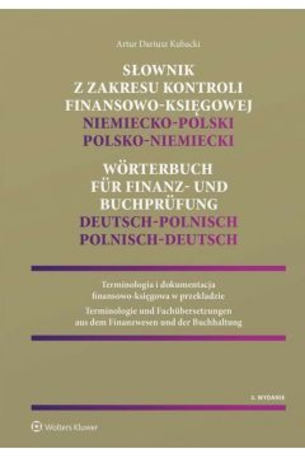 Słownik z zakresu kontroli finansowo-księgowej niemiecko-polski, polsko-niemiecki