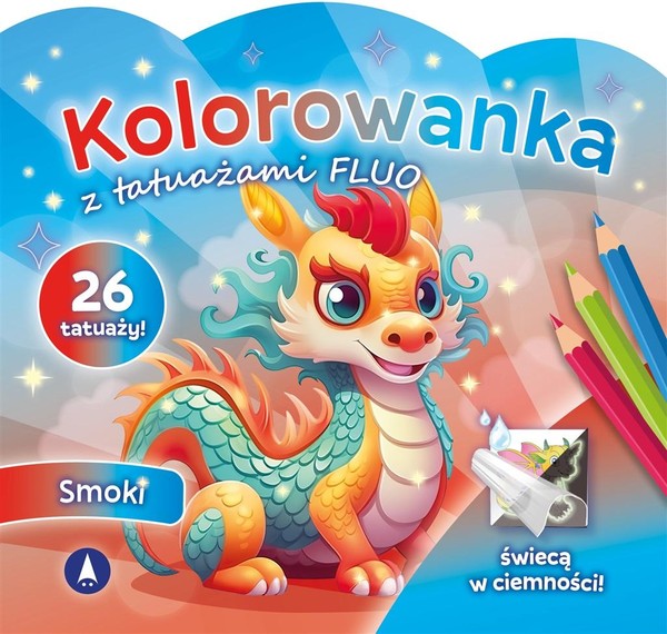 Smoki Kolorowanka z tatuażami fluo