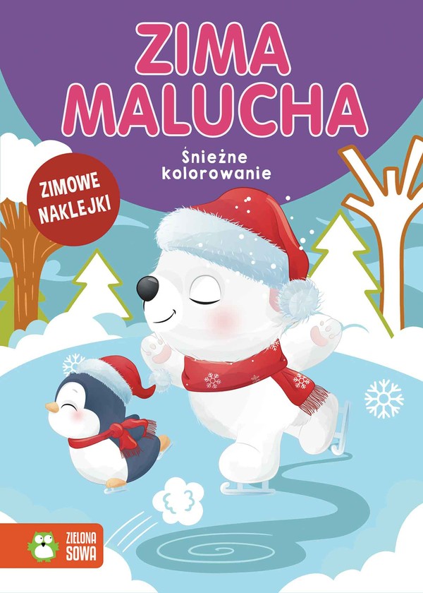 Śnieżne kolorowanie Zima malucha