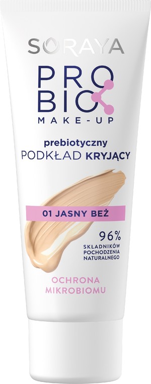 Probio Make-Up 01 jasny beż Prebiotyczny podkład kryjący - ochrona mikrobiomu