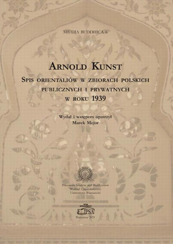 Spis orientaliów w zbiorach polskich publicznych i prywatnych w roku 1939 - pdf